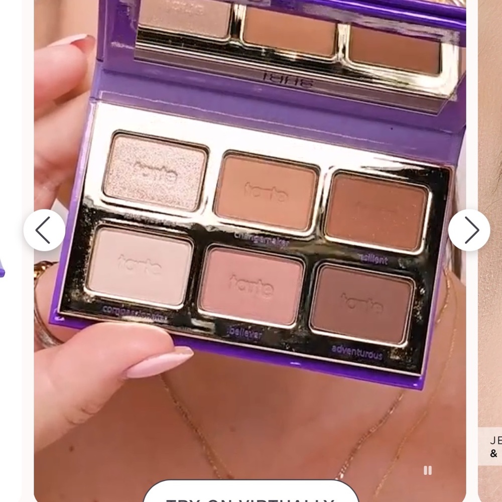 Tarte Cream and Tan Eyeshadow Palette 6-Pan Versatile